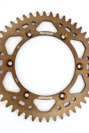 Koop Vandaag Supersprox achtertandwiel aluminium ( bronze kleur ) 46 tands KTM SX 65 01-19 & Husqvarna CR 65 11-13 & TC 65 17-19