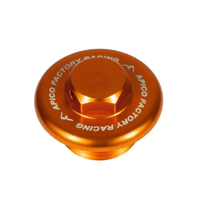 Apico olievuldop aluminium Oranje KTM/Husqvarna/Gas Gas MC/EC/MC-F/EC-F/SX/EXC/SX-F/EXC-F/TC/FC/FE/TE 50-501 -21 Rechtstreeks Van De Fabrikant