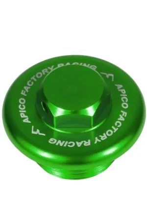 Beste Prijs Apico olievuldop aluminium Groen Kawasaki KX/KXF 04-