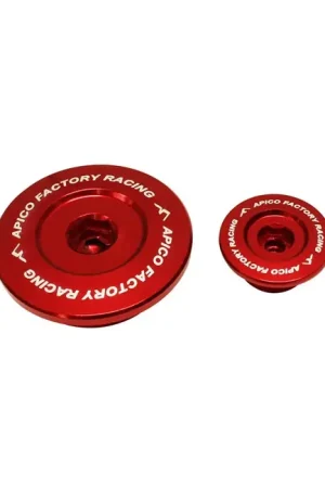 Koop Online Apico Blok pluggen aluminium rood Honda CRF 250R 18- & CRF 250RX 19-