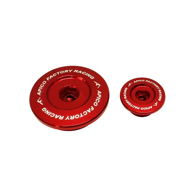 Koop Online Apico Blok pluggen aluminium rood Honda CRF 250R 18- & CRF 250RX 19-