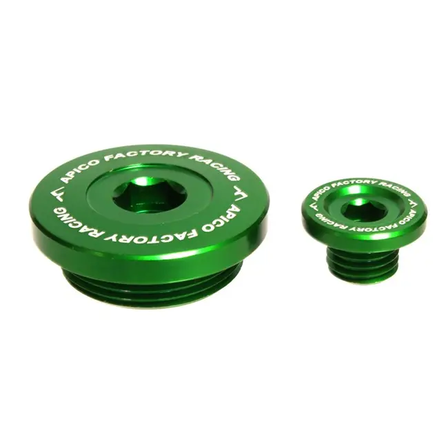 Apico Blok pluggen aluminium groen Kawasaki KX 250F 11- & KX 450F 09- Direct Verzonden