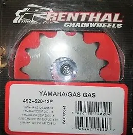 Hoge Kwaliteit Renthal voortandwiel 14 tands staal Gas Gas EC 250F & EC 300F, Yamaha YZ 125 & YZ 250F & WR 250F, Fantic XX/XE 125