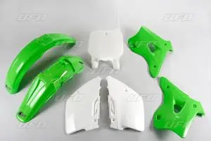 Koopje UFO plastic kit OEM Kawasaki KX 125/250 96-98