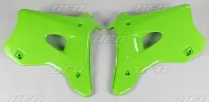 Gratis Retour UFO radiator kappen Groen Kawasaki KX 125/250 94-98