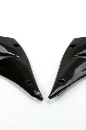 UFO radiator kappen Zwart Kawasaki KX 125/250 03-08 Hoge Kwaliteit