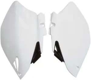 Finale Uitverkoop Racetech zijnummerborden Wit / Zwart Yamaha YZ 250F/450F 06-09