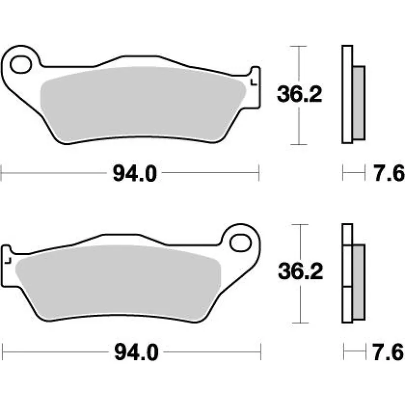 Goedkoop Mino Voor remblokken Sintered KTM, Husqvarna, Gas Gas, TM
