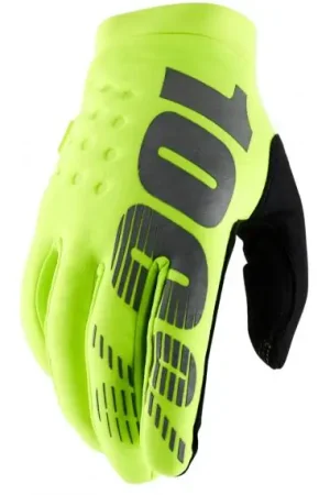 Nieuw 100% Maat M koud weer handschoenen Brisker fluor geel