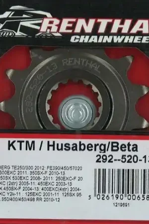 Renthal voortandwiel KTM 14 tands Gratis Verzending