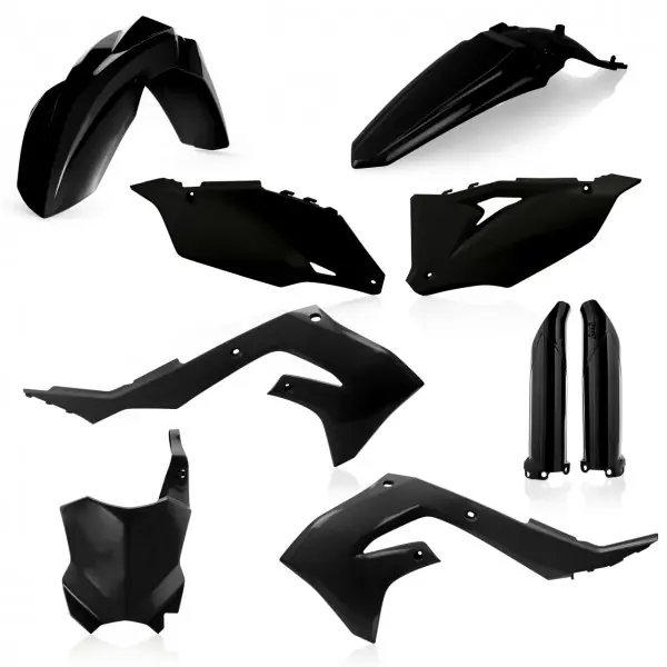 Premium Acerbis full plastic kit Zwart Kawasaki KX 250F 2021-2024 & KX 450F 2019-2023