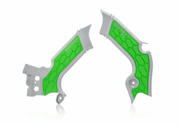 Direct Beschikbaar Acerbis X-Grip frame beschermers Grijs / Groen Kawasaki KX 250F 2021- & KX 450F 2019-