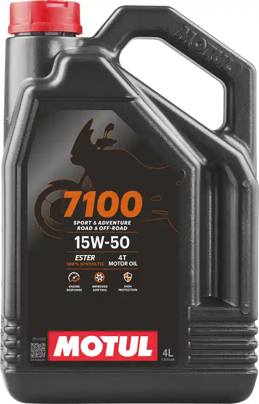 Motul 7100 motorolie 4t 15w50 100% synthetisch 4 liter Direct Beschikbaar