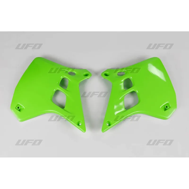 Seizoensaanbieding UFO radiator kappen Groen Kawasaki KX 250 90-91