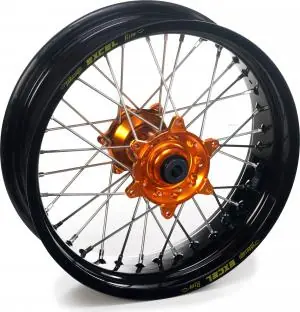 Laatste Versie Excel voorwiel compleet zwarte velg + Haan Wheels oranje naaf 19-1.40 KTM SX 85 grote wielen 12- & Husqvarna TC 85 14-