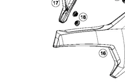Rechtstreeks Van De Fabrikant Husqvarna OEM Linker zijnummerbord Wit Husqvarna TC 50 17-19