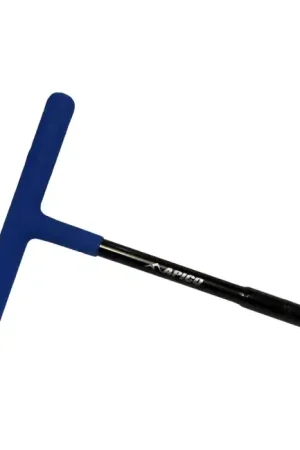 Uitverkoop Apico T-Sleutel 10mm zwart / blauw