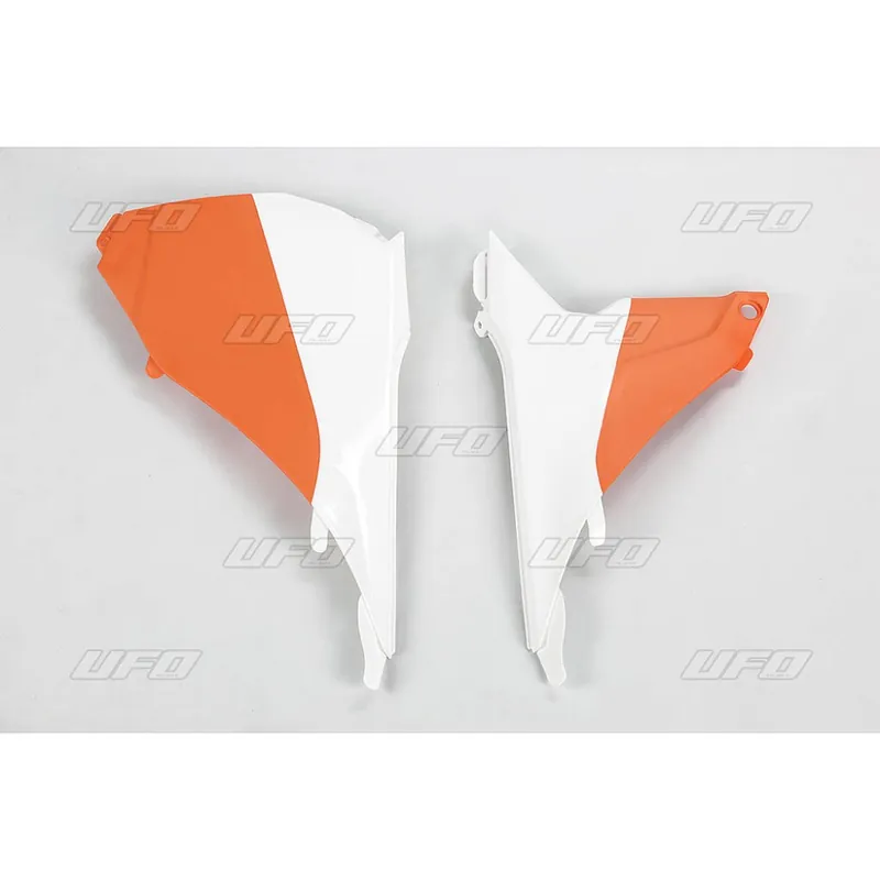 UFO luchtfilter kappen Wit / Oranje KTM SX 125/150 13-15 & SX 250 13-16 & SX-F 250/350/450 13-15 Gereduceerde Prijs