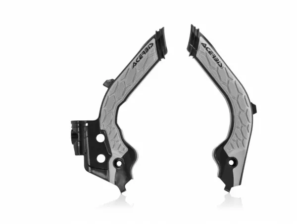 Korting Acerbis X-Grip frame beschermers Zwart / Grijs Husqvarna TC/FC 125/250/350/450 19- & TE 250i/300i 20 & FE 250/350/450/501 20 & Gas Gas EC/MC 125/250/300/350F 2021-