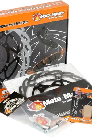 Moto Master Flame achter remschijf 220mm + remblokken + adapter KTM SX 85 11- & Husqvarna TC 85 14- Beperkt Aanbod