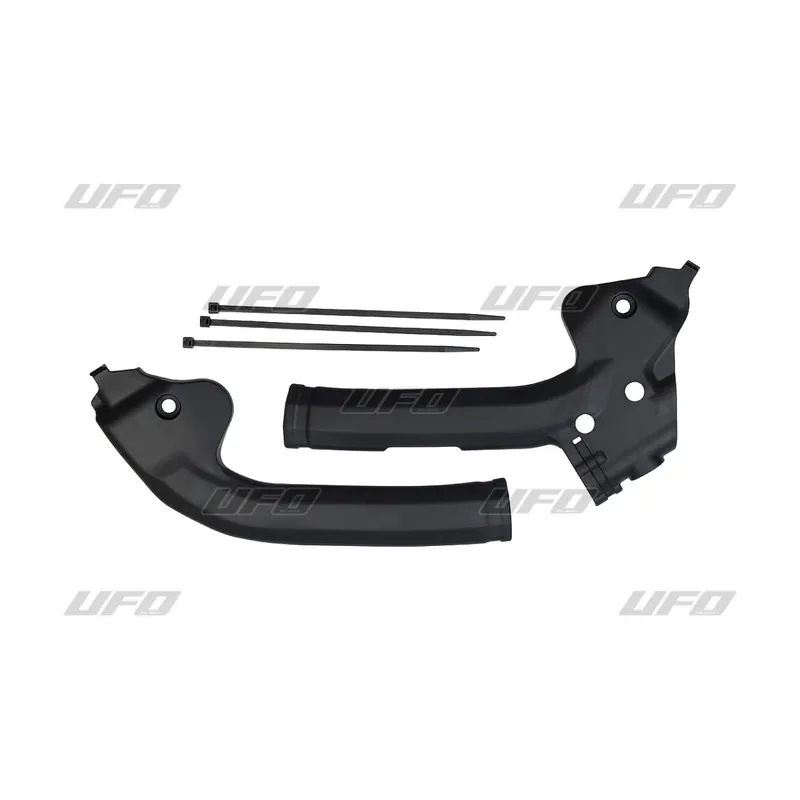Goedkoop UFO frame beschermers zwart KTM SX 85 2018-2024 & TC 85 2018-2024 & Gas Gas MC 85 2021-2024