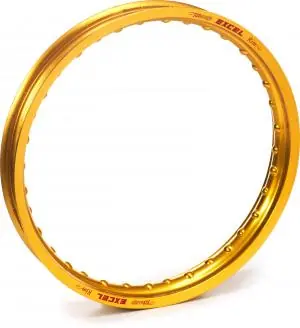 Koopje Excel voorvelg Goud 21-1.60 Gas Gas/Fantic/Honda/Kawasaki/Husqvarna/KTM/Suzuki/Yamaha ( voor haan naaf of originele naaf)