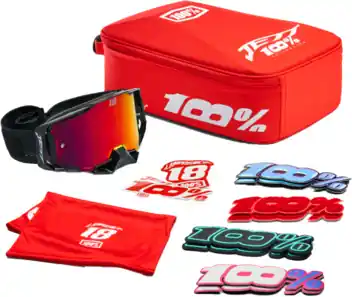 Hete Deal 100% Armega Jett Lawrence Special Limited Edition - Mirror Hiper red Lens ( 2026 collection )
