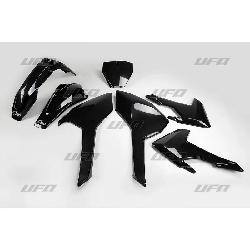 UFO plastic kit Zwart Husqvarna TC/FC 125/250/350/450 16-18 & TC 250 17-18 Flitsaanbieding