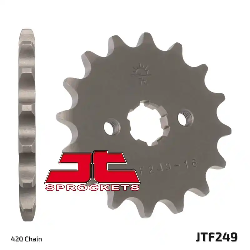 JT Sprockets voortandwiel staal voor 420 ketting Kawasaki KLX 110 02-23 Hoge Kwaliteit