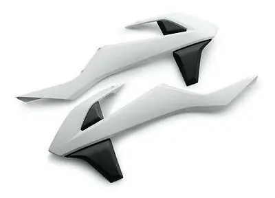 Betaalbaar Racetech radiator kappen Wit / Zwart KTM SX 125/150/250 16-18 & SX-F 250/350/450 16-18 & EXC 250/300 17-19 & EXC-F 250/350/450/500 17-19