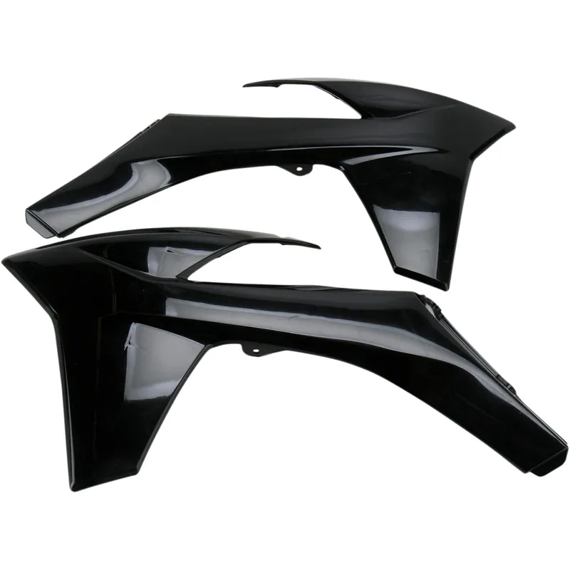 UFO radiator kappen Zwart KTM SX 125/150/250 11-12 & SX-F 250/350/450 11-12 & EXC 125/200/250/300/350/450/500 12-13 Nieuw