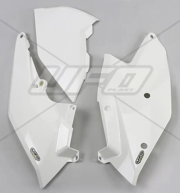 Bestel Nu UFO zijnummerborden + Luchtfilterkap Wit KTM SX 125/150/250 16-18 & SX-F 250/350/450 16-18 & EXC 250/300 17-19 & EXC-F 250/350/450/500 17-19