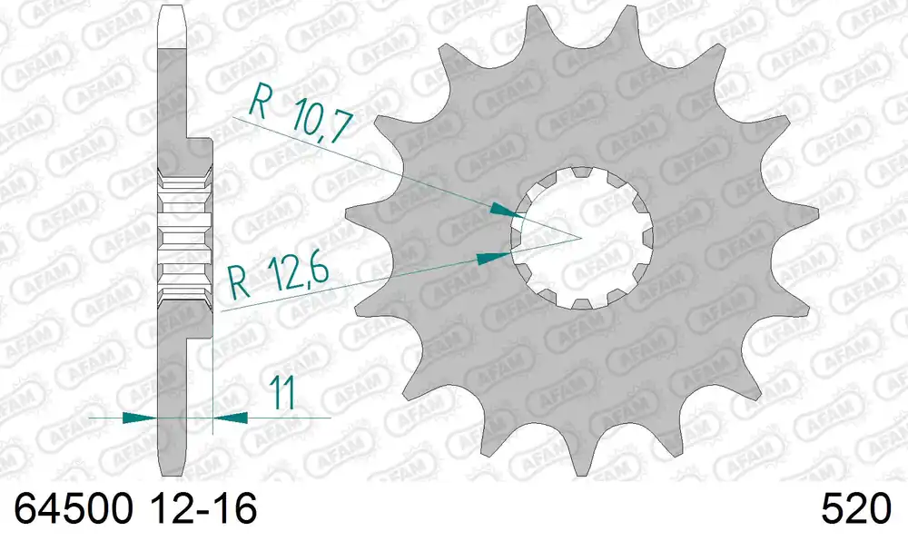 AFAM voortandwiel Husqvarna TC/TE/WR/CR -13 Hete Deal