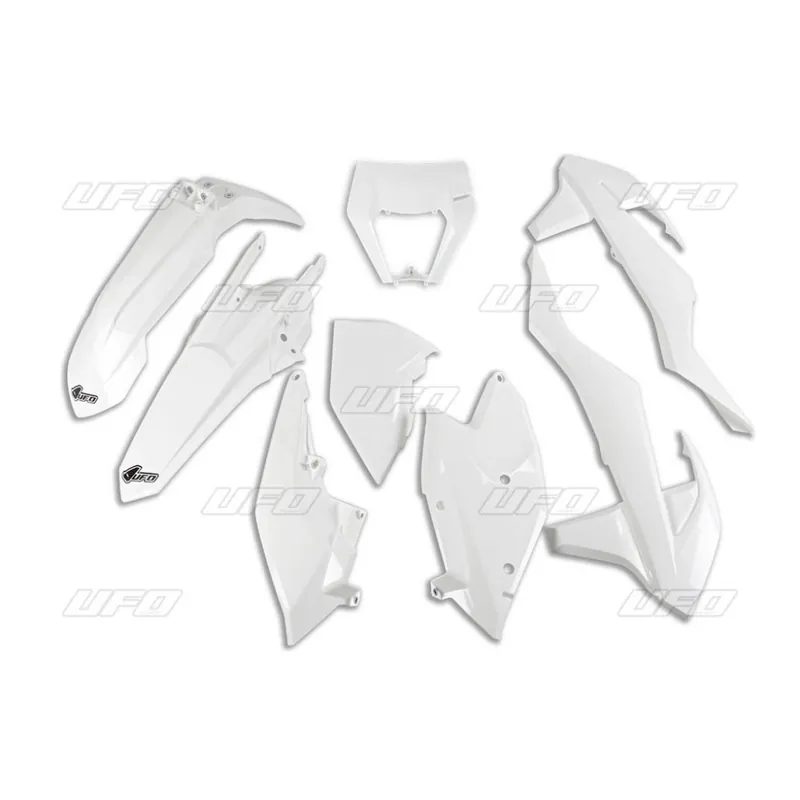 Populair UFO plastic kit Wit met koplamp plastic KTM EXC/EXC-F 250/300/350/450/500 17-19