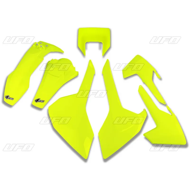 UFO plastic kit Fluor Geel Husqvarna TE/FE 250/300/350/450/501 17-19 Alleen Vandaag