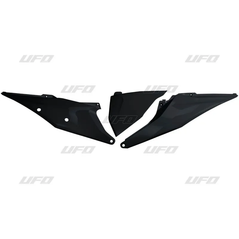 Must-Have UFO zijnummerborden + Luchtfilterkap Zwart KTM SX 125/150/250 19- & SX-F 250/350/450 19- & EXC 250/300 20- & EXC-F 250/350/450/500 20-