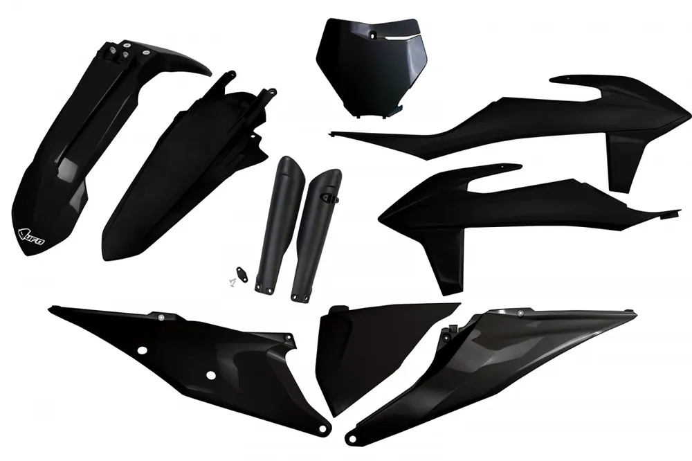 Voordeelprijs UFO plastic kit Zwart KTM SX 125/150/250 19-22 & SX-F 250/350/450 19-22 ( full kit )