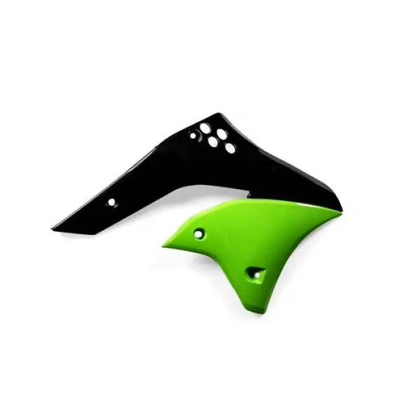 Acerbis Radiator Kappen Zwart / Groen Kawasaki KX 250F 06-08 Bestseller