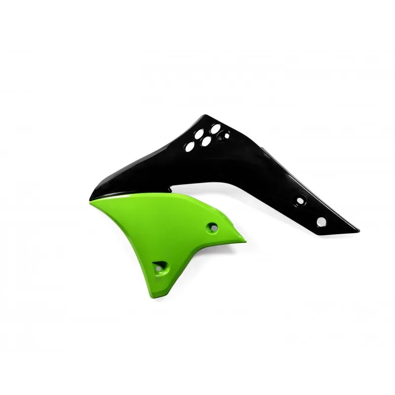Acerbis Radiator Kappen Zwart / Groen Kawasaki KX 450F 06-08 Populair