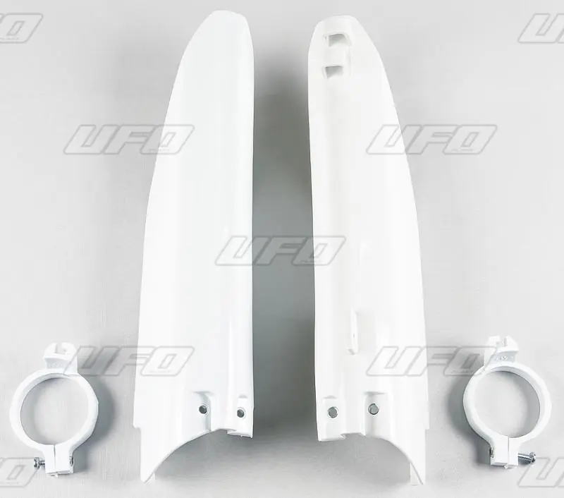 UFO voorvork beschermers Wit Suzuki RM 125/250 99-06 & RM-Z 450 05-06 ( OLD PARTNUMBER ) Premium
