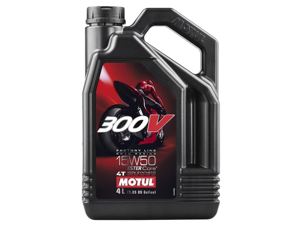 Seizoensaanbieding Motul 300V 15W50 Factory Line Road Racing 4T 4 Liter