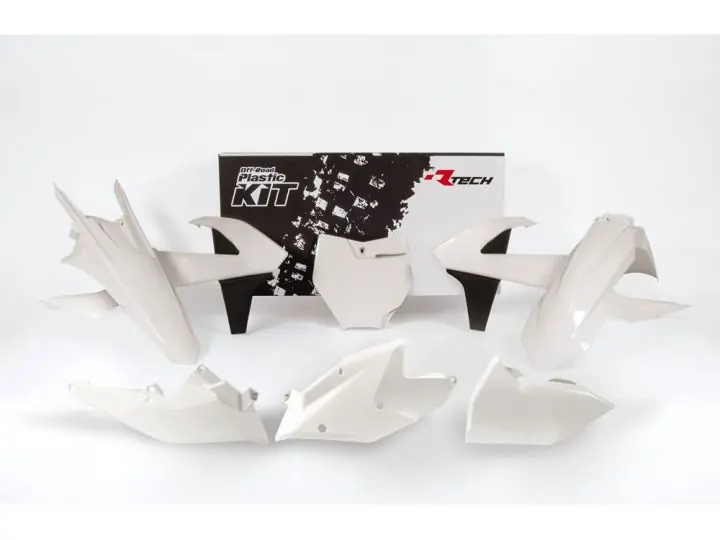 Racetech plastic kit Wit KTM SX 125/150 16-18 & SX 250 17-18 & SX-F 250/350/450 16-18 Favoriet