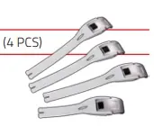 FM laars clipjes Wit voor FM MX Crosslaarzen Typhoon 1/2/3 ( 4 pack ) Direct Verzonden