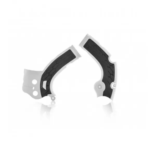 Snelle Levering Acerbis X-Grip frame beschermers wit / zwart Yamaha YZ 250F 17-18 & YZ 450F 16-17 & WR 250F 17-19 & WR 450F 16-18