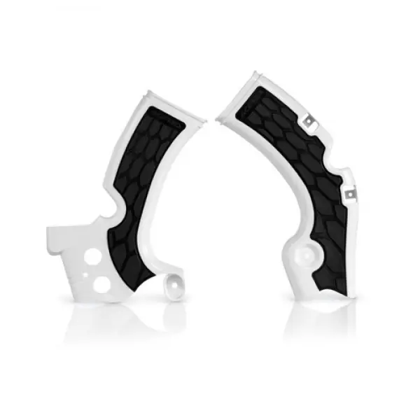 Voordeelprijs Acerbis X-Grip frame beschermers wit / zwart Kawasaki KX 450F 09-18