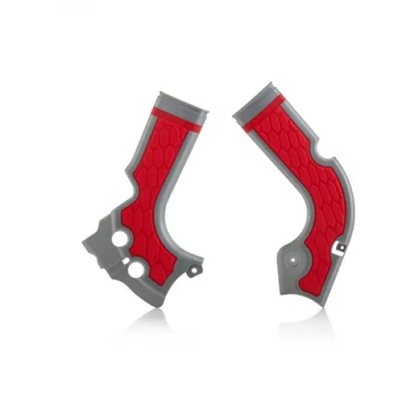 Acerbis X-Grip frame beschermers rood / zilver Honda CRF 250R 14-17 & CRF 450R 13-16 Dagaanbieding