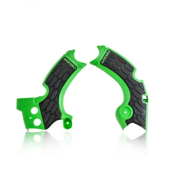Populair Acerbis X-Grip frame beschermers groen / zwart Kawasaki KX 250F 15-
