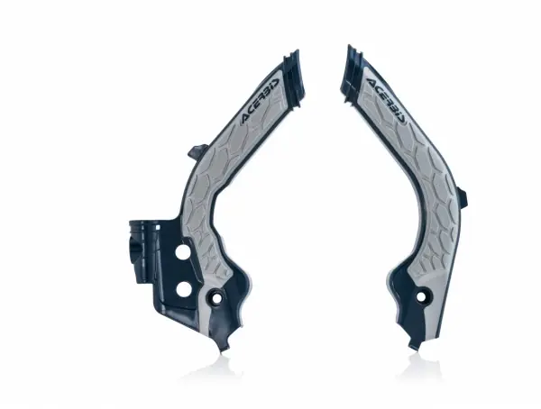 Acerbis X-Grip frame beschermers grijs / blauw Husqvarna TC/FC 125/250/350/450 19- & TE 250i/300i 20 & FE 250/350/450/501 20 & Gas Gas EC/MC 125/250/300/350F 2021- Seizoensaanbieding