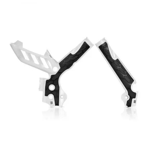 Dagaanbieding Acerbis X-Grip frame beschermers wit / zwart KTM SX/SX-F 125-450 11-15 & SX 250 11-16 EXC-EXC-F 125-500 12-16
