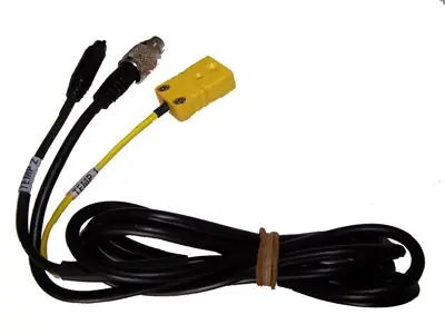 Rechtstreeks Van De Fabrikant Verlengkabel voor 2x temperatuursensor met zwarte en gele connector